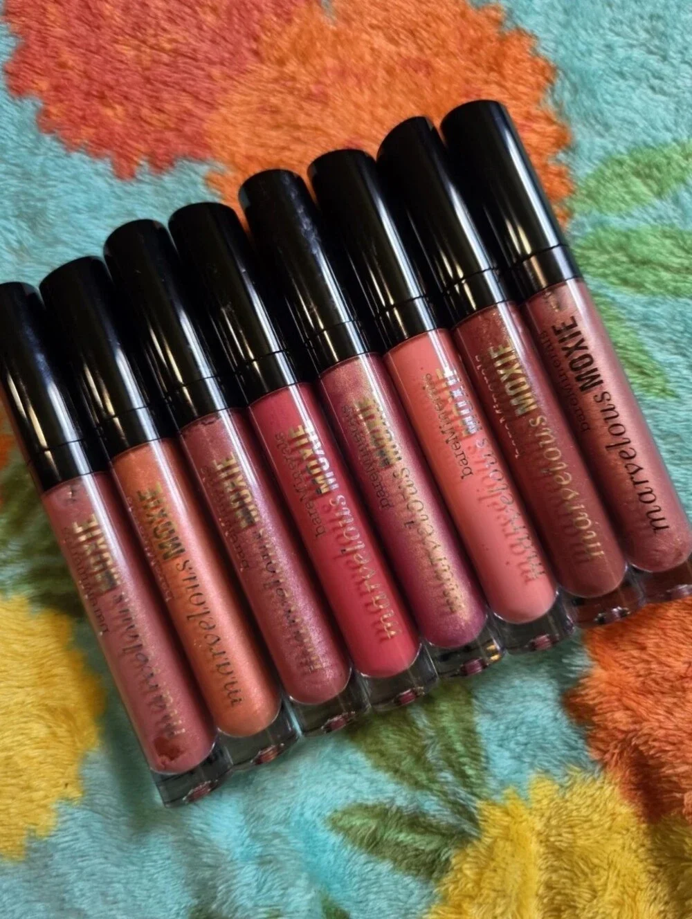BareMinerals Marvelous Moxie Lip Gloss Lot Of 8 Full Size